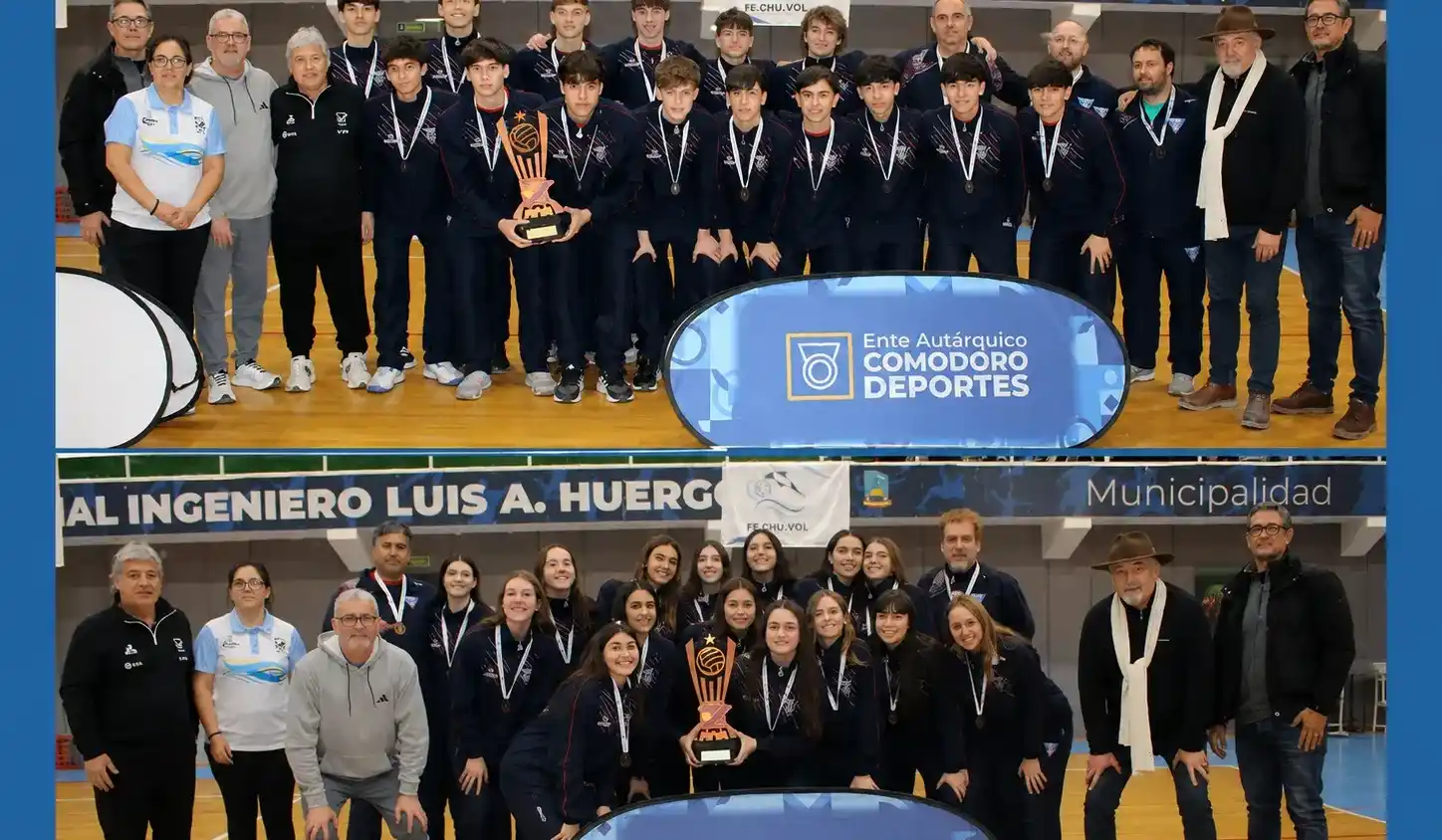 Los equipos bonaerenses finalizaron en el tercer puesto en el Argentino U16. Foto: Feva