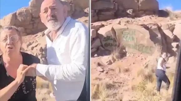 La sanción millonaria y ejemplar que deberán cumplir los turistas de Carlos Casares que vandalizaron un dique en Mendoza