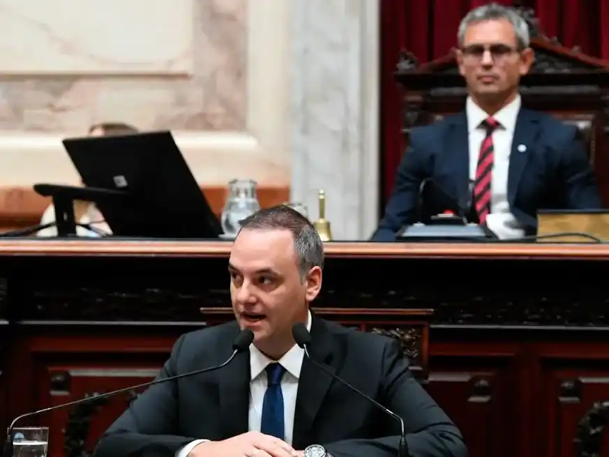 Manuel Adorni este miércoles en Diputados.