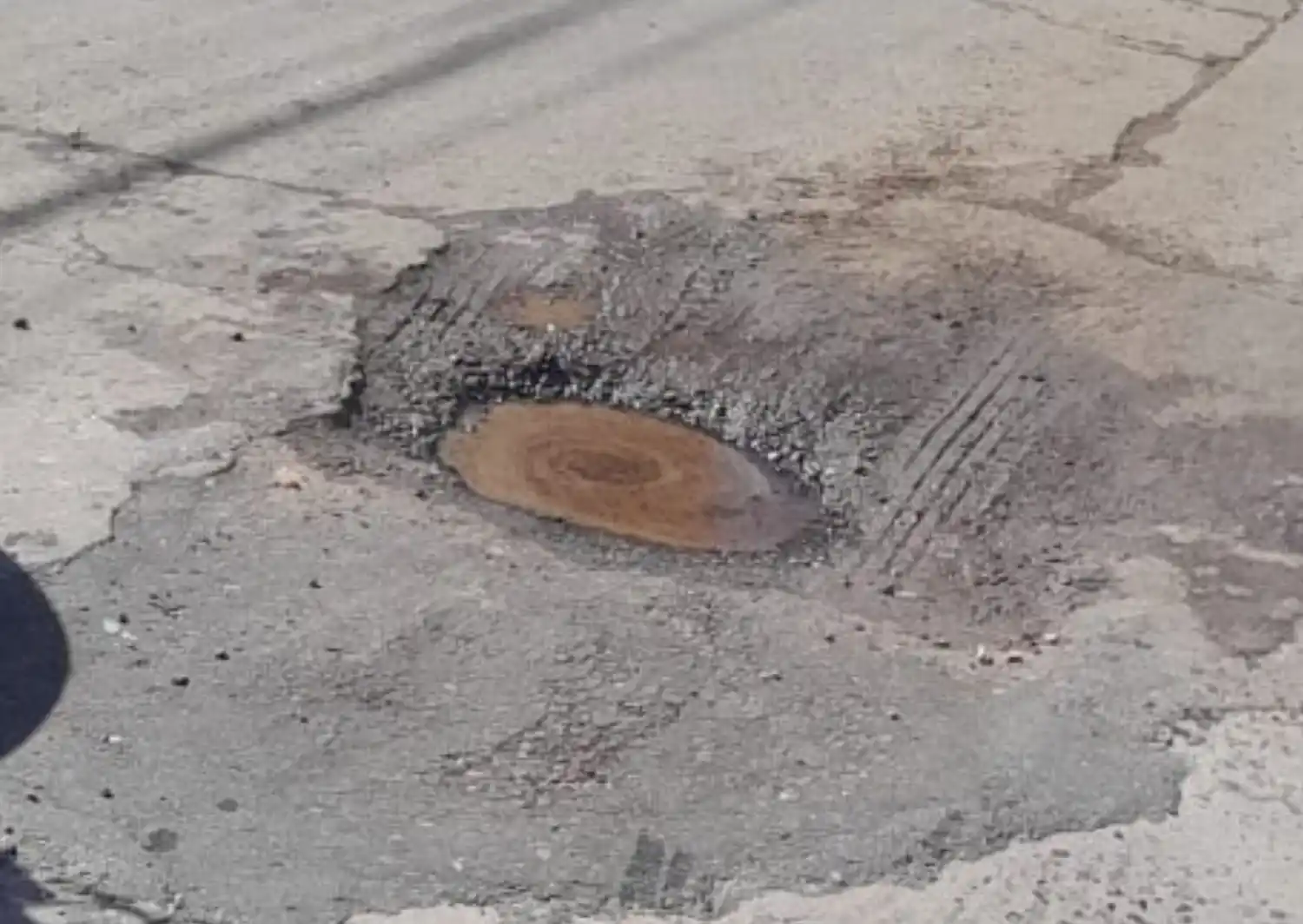 Calle Balcarce al 600: es un pozo terrible
