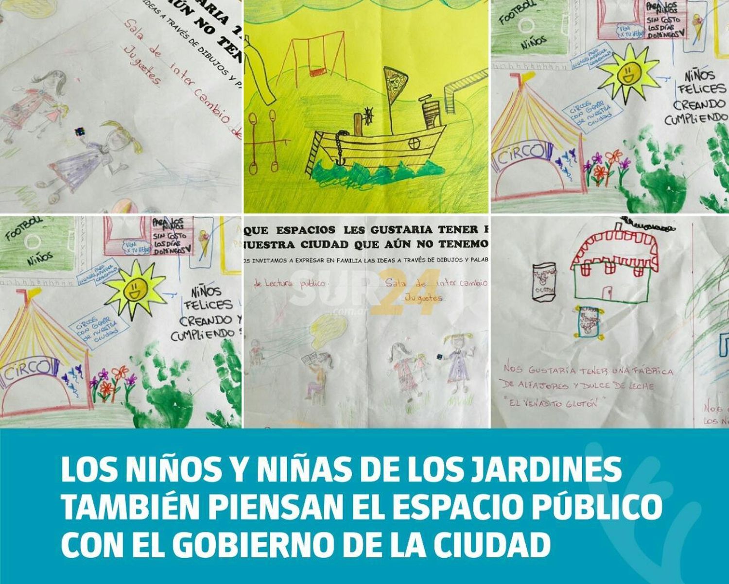 Los niños y niñas de los jardines también piensan el espacio público con el Gobierno de la Ciudad