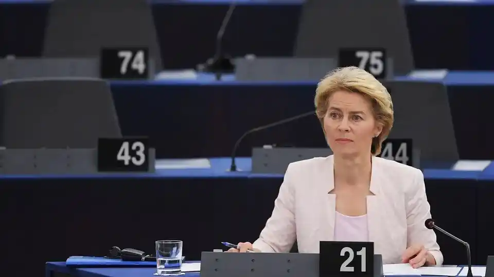 La presidente de la Comisión Europea, Von der Leyen (Foto:Federico Florín / AFP)
