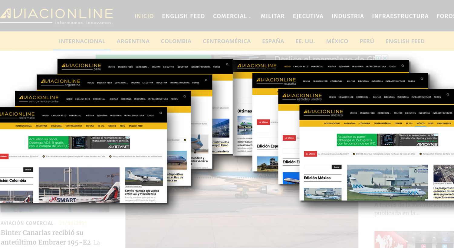 Aviacionline se expande a nivel regional