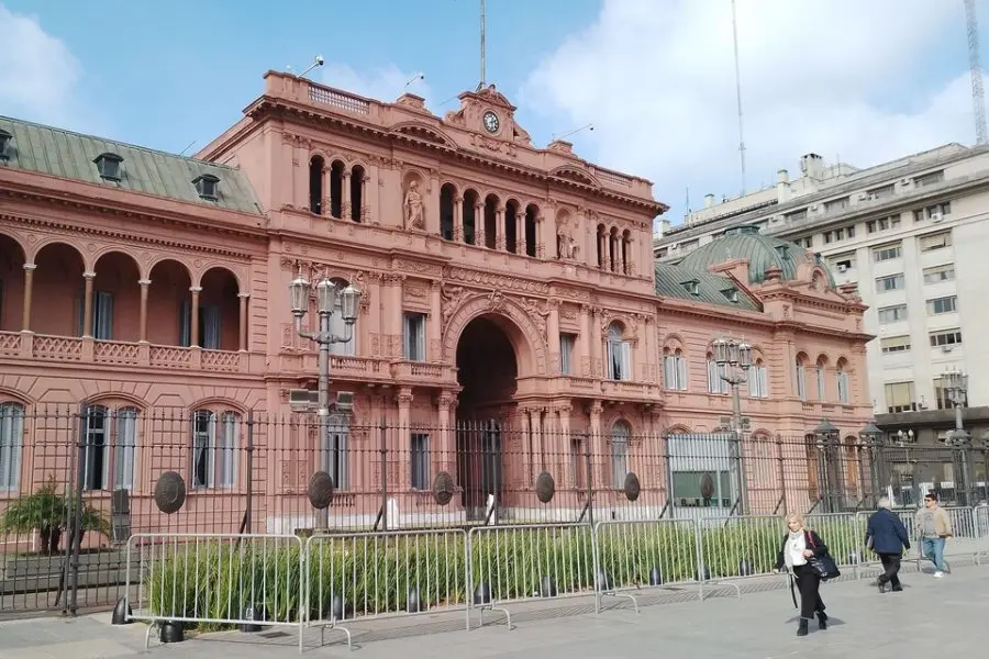 Casa Rosada, la sede gubernamental del gobierno federal.
