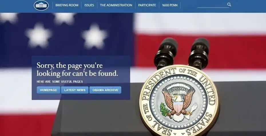 Trump ya borró la versión en español de la web de la Casa Blanca