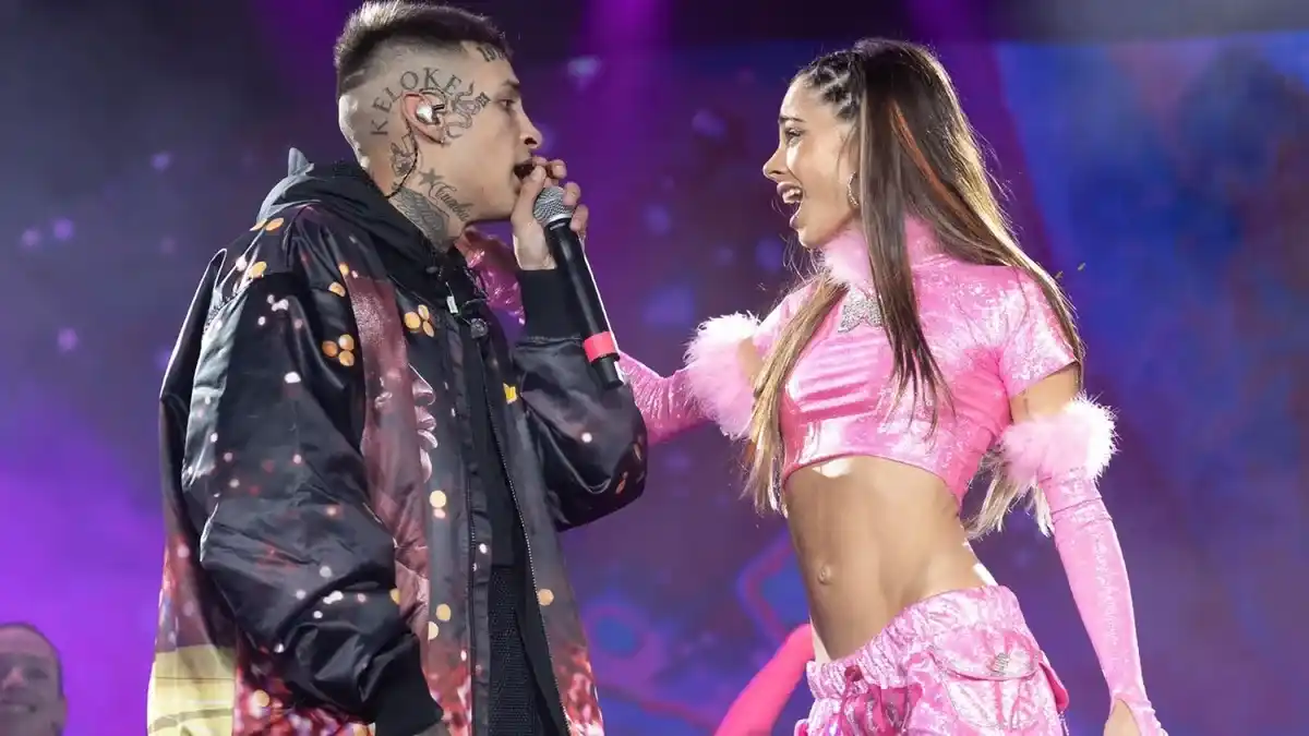 El fuerte enojo de L-Gante en el show de Tini Stoessel: los insólitos motivos