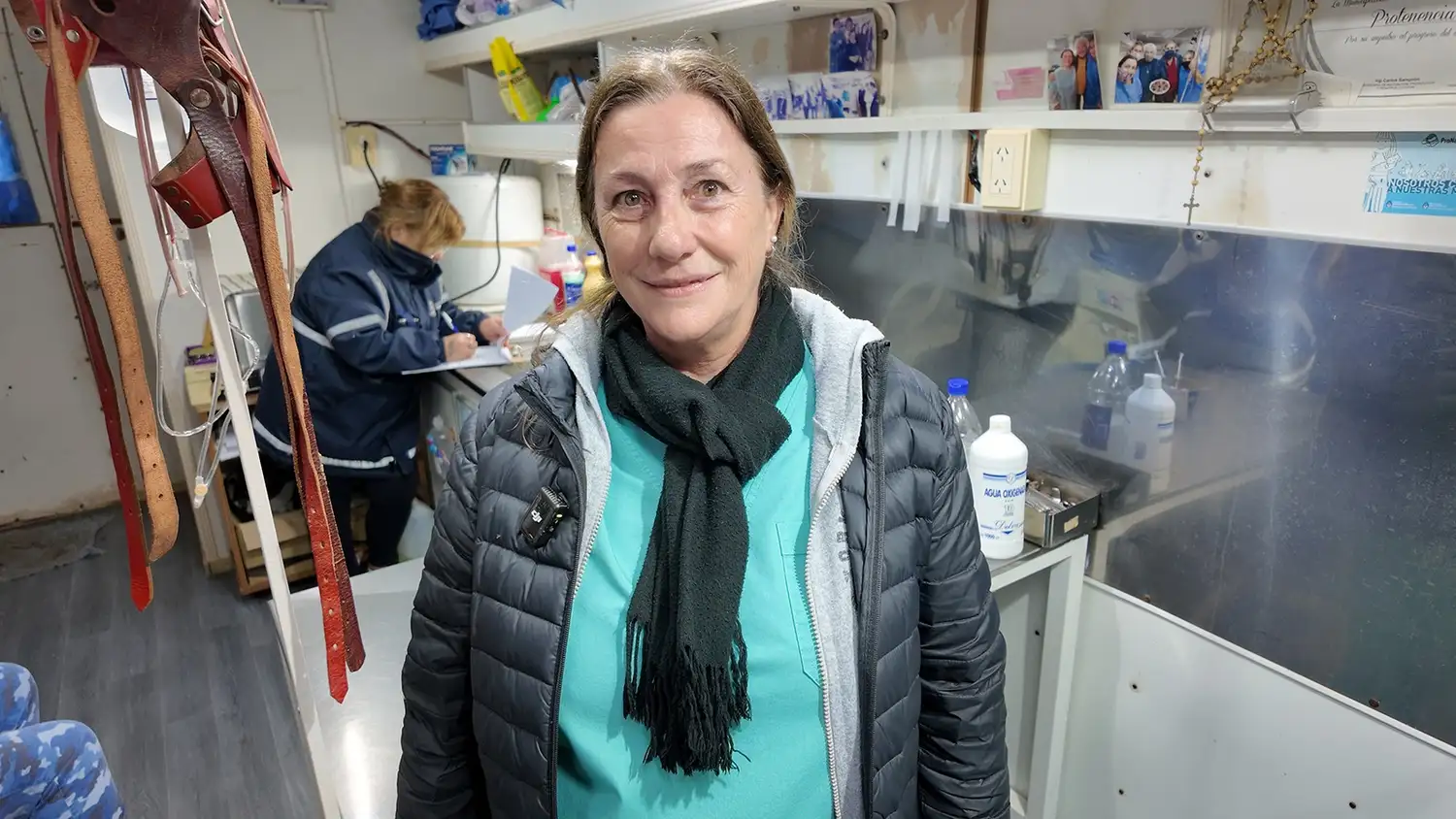 Veterinaria. Sandra Gentile forma parte del quirófano móvil