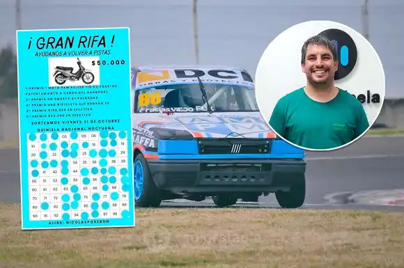 Nico Posebón sufrió un fuerte accidente en una carrera y lanzó una rifa para reconstruir el auto: "Se destruyó todo..."