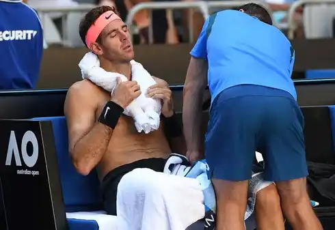 Del Potro ganó pero terminó enojado