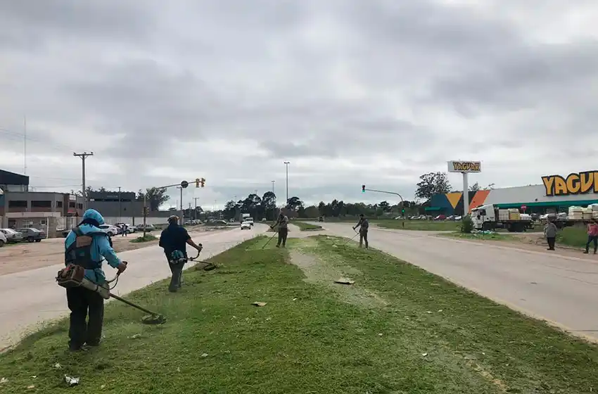 Realizaron trabajos de mantenimiento en el acceso a Mar del Plata por la Ruta 88