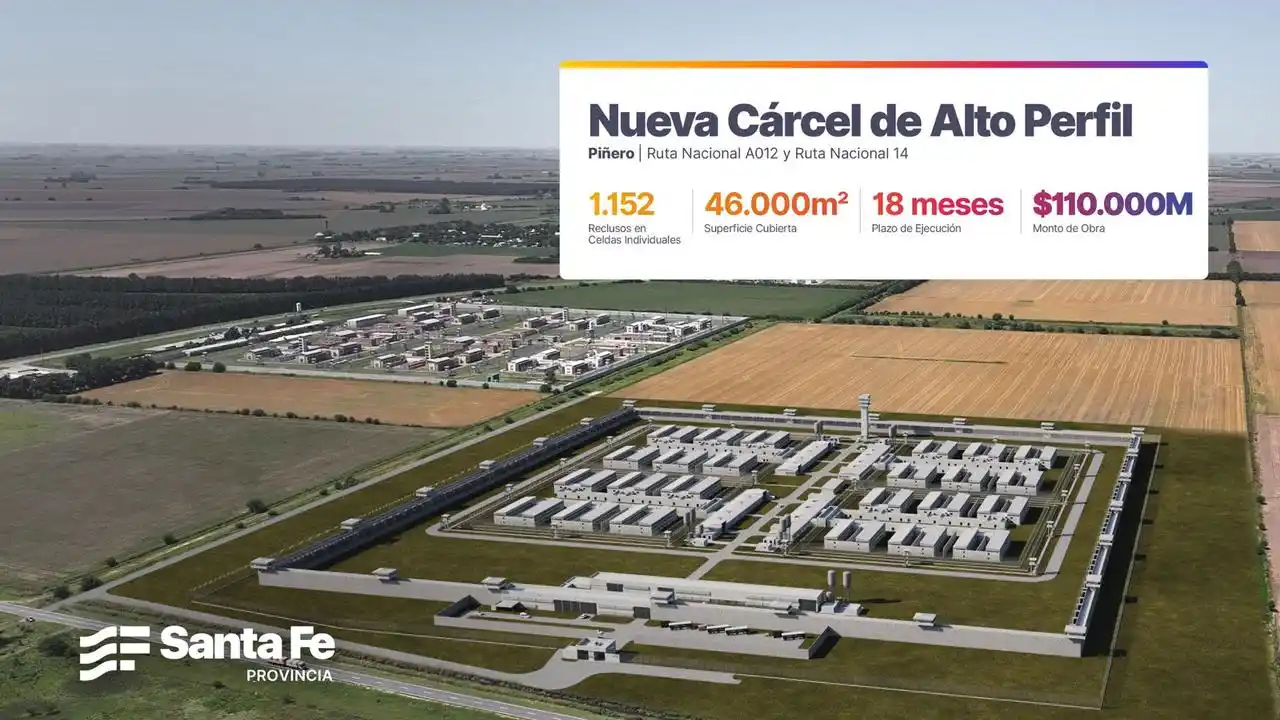 ¿Cómo será la primera cárcel de alto perfil en Piñero?, la obra que “marcará un hito en la historia carcelaria de Argentina”