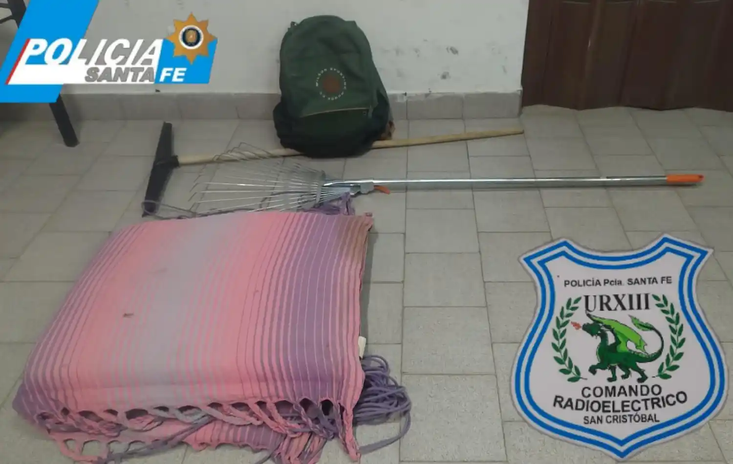 Atraparon a una menor de 15 años con una hamaca paraguaya en la mochila