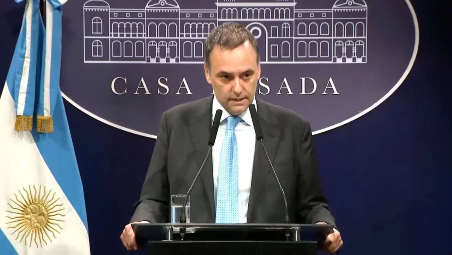 El vocero presidencial, Manuel Adorni.