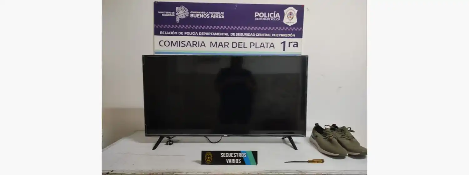 Entradera en Pompeya: una pareja se llevó un 43 pulgadas de la casa de un anciano