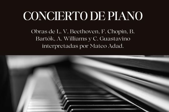 Música clásica en la Biblioteca: el pianista Mateo Adad ofrecerá un concierto este sábado
