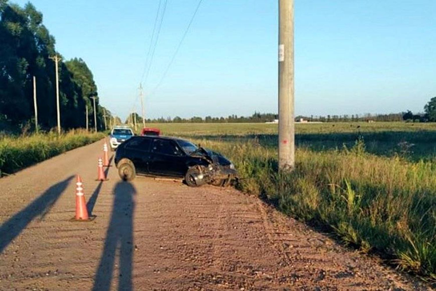 Joven impactó contra una columna de cemento y fue trasladado al Masvernat