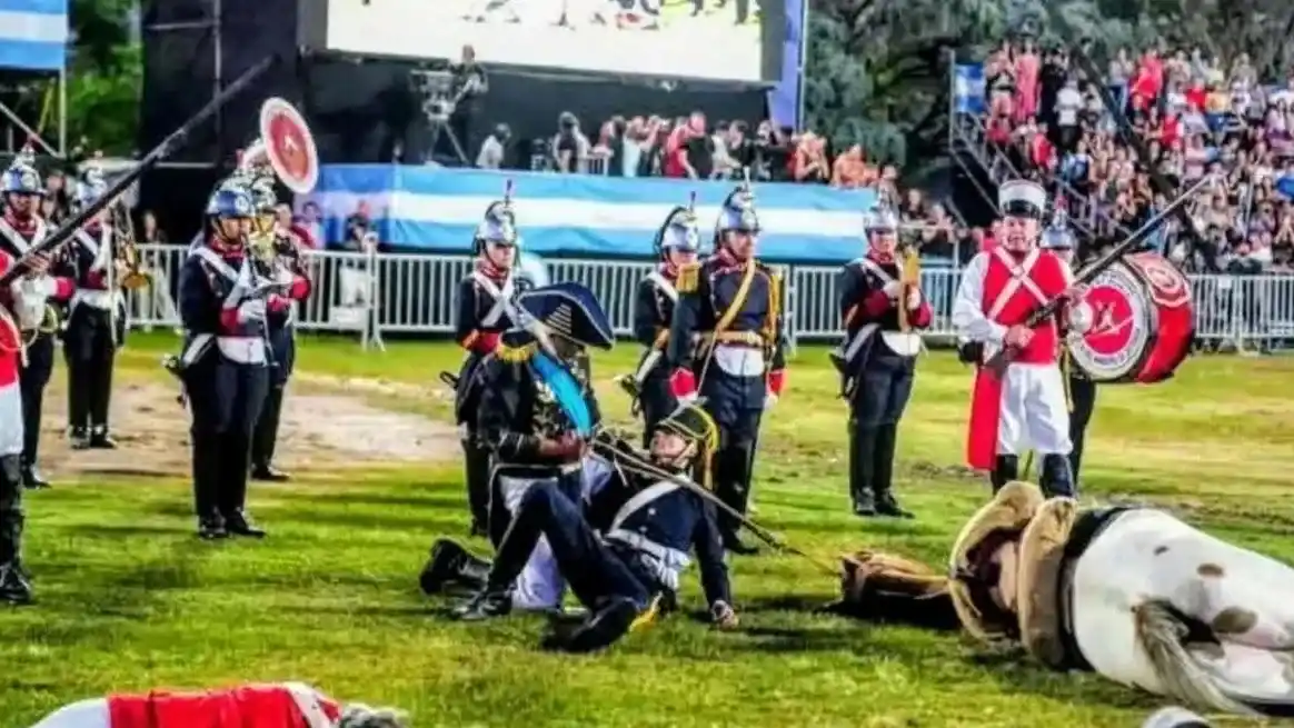 Pasquini y el momento de la caída del caballo.