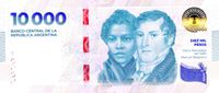 El Banco Central puso en circulación los billetes de $10.000