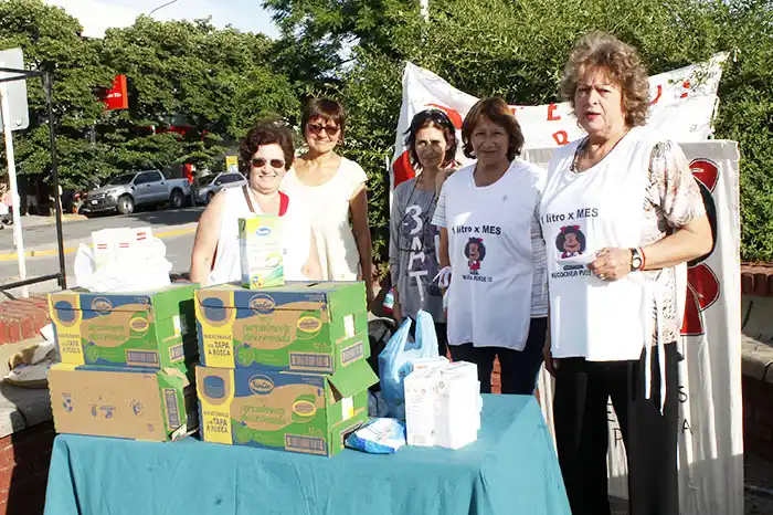 El viernes 13 se hará la 175ª colecta “1 litro de leche por mes”