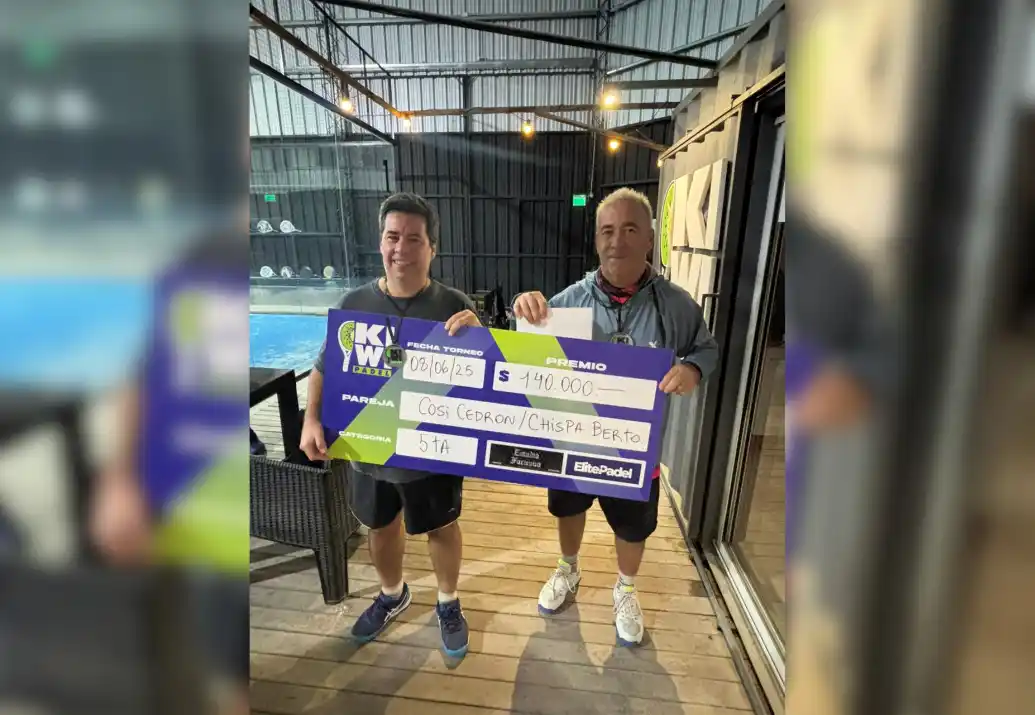 Pádel: Kiwi tuvo su torneo de 5° masculina y 8° femenina
