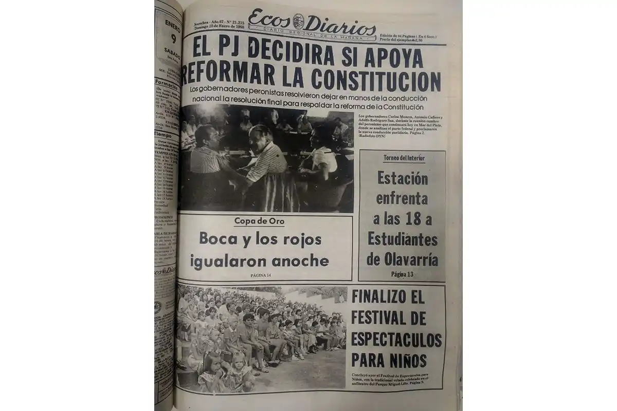 Lunes 11 de enero de 1988
