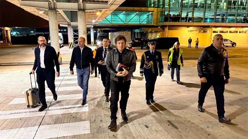 Javier Milei llegó a Miami, en su decimocuarta visita a los Estados Unidos