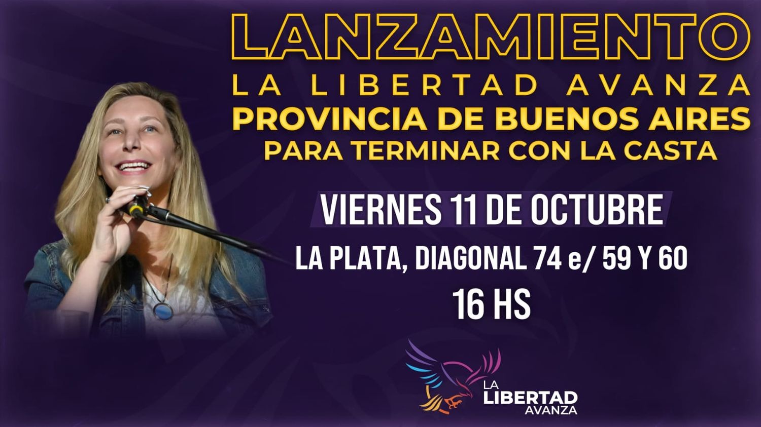 Karina Milei desembarca en la capital de la Provincia para encabezar el acto de lanzamiento de LLA Bonaerense