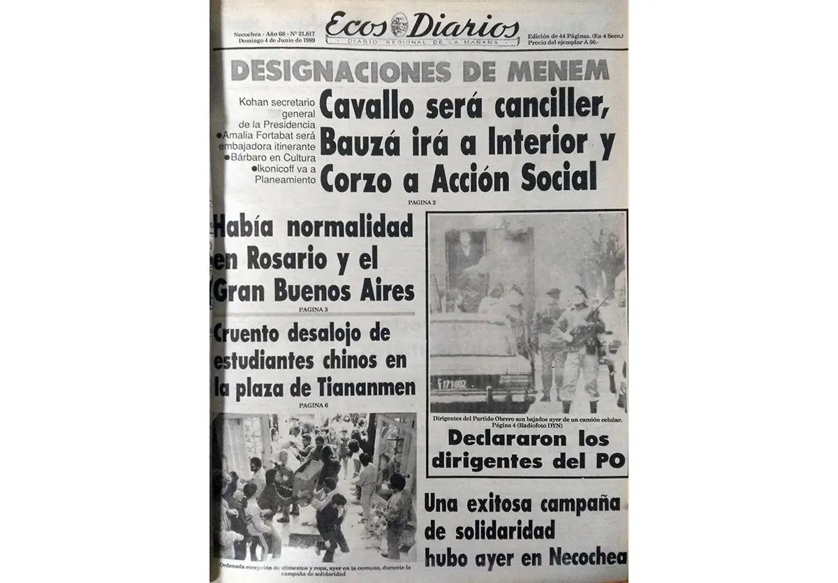 Domingo 4 de junio de 1989