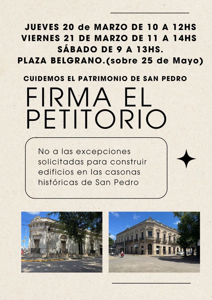 Juntan firmas para el petitorio