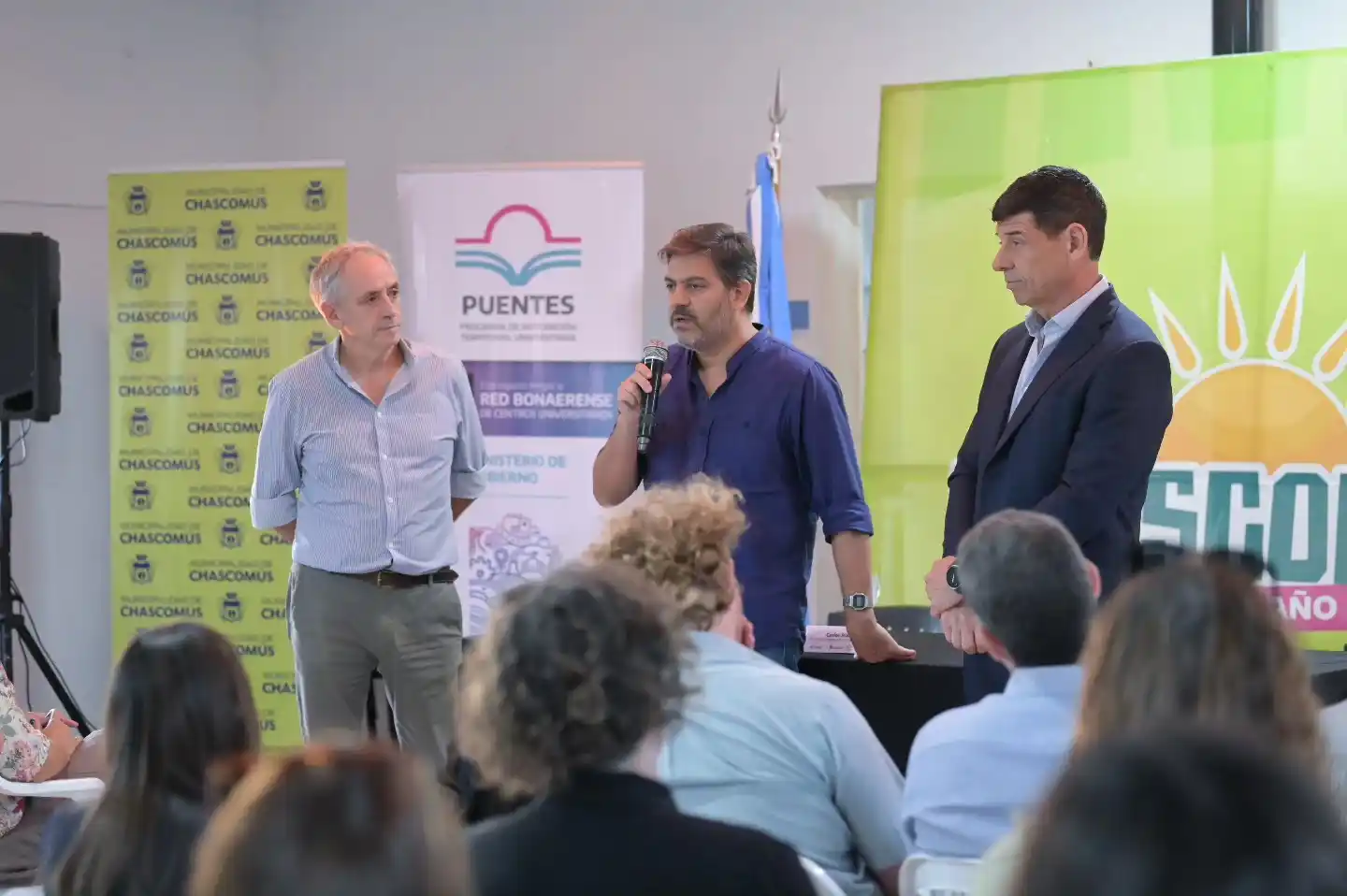 Educación Pública: Carlos Bianco y Javier Gastón encabezaron el lanzamiento de una nueva carrera universitaria en Chascomús