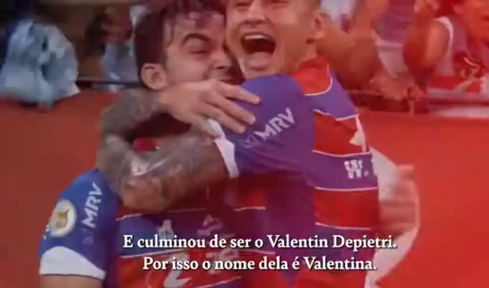 Un hincha del Fortaleza le puso a su hija Valentina en honor al tandilense Depietri