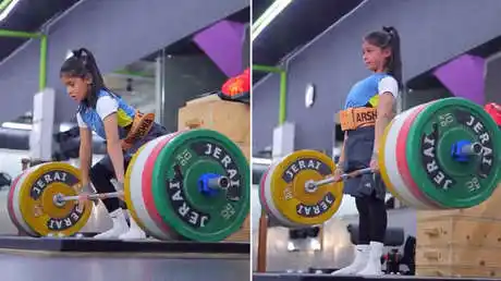 La pequeña batió un récord