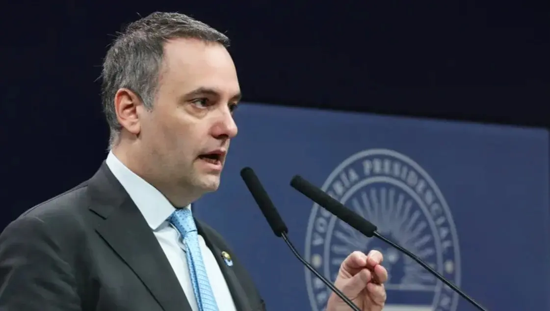 El vocero presidencial, Manuel Adorni