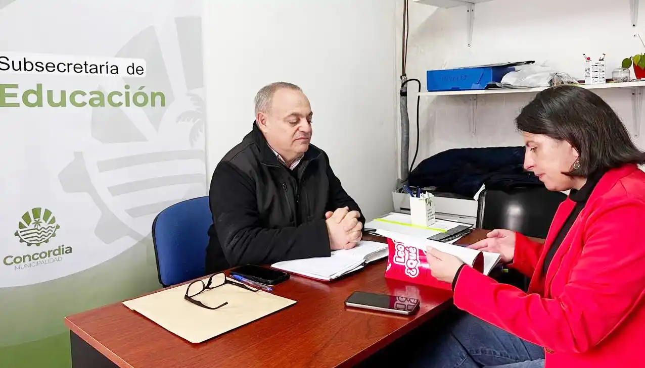 Trabajo en conjunto para mejorar la educación de Concordia