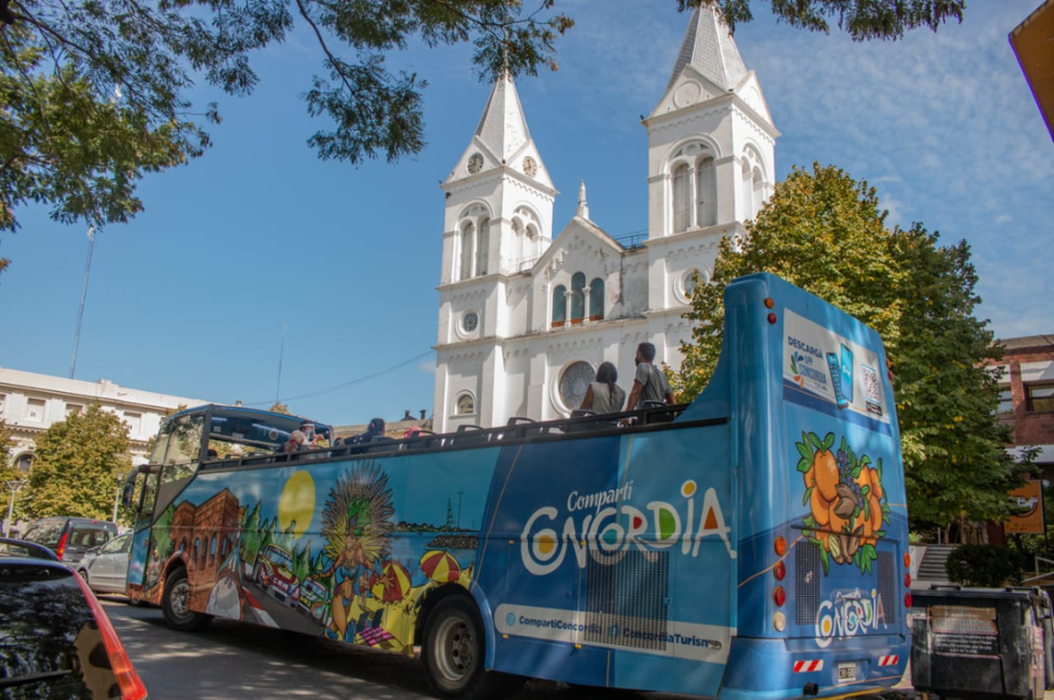 El bus turístico de Concordia.