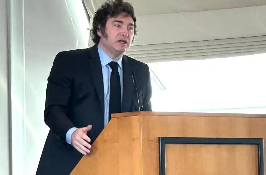 Durante su discurso al recibir el Premio, Milei cargó contra la oposición.