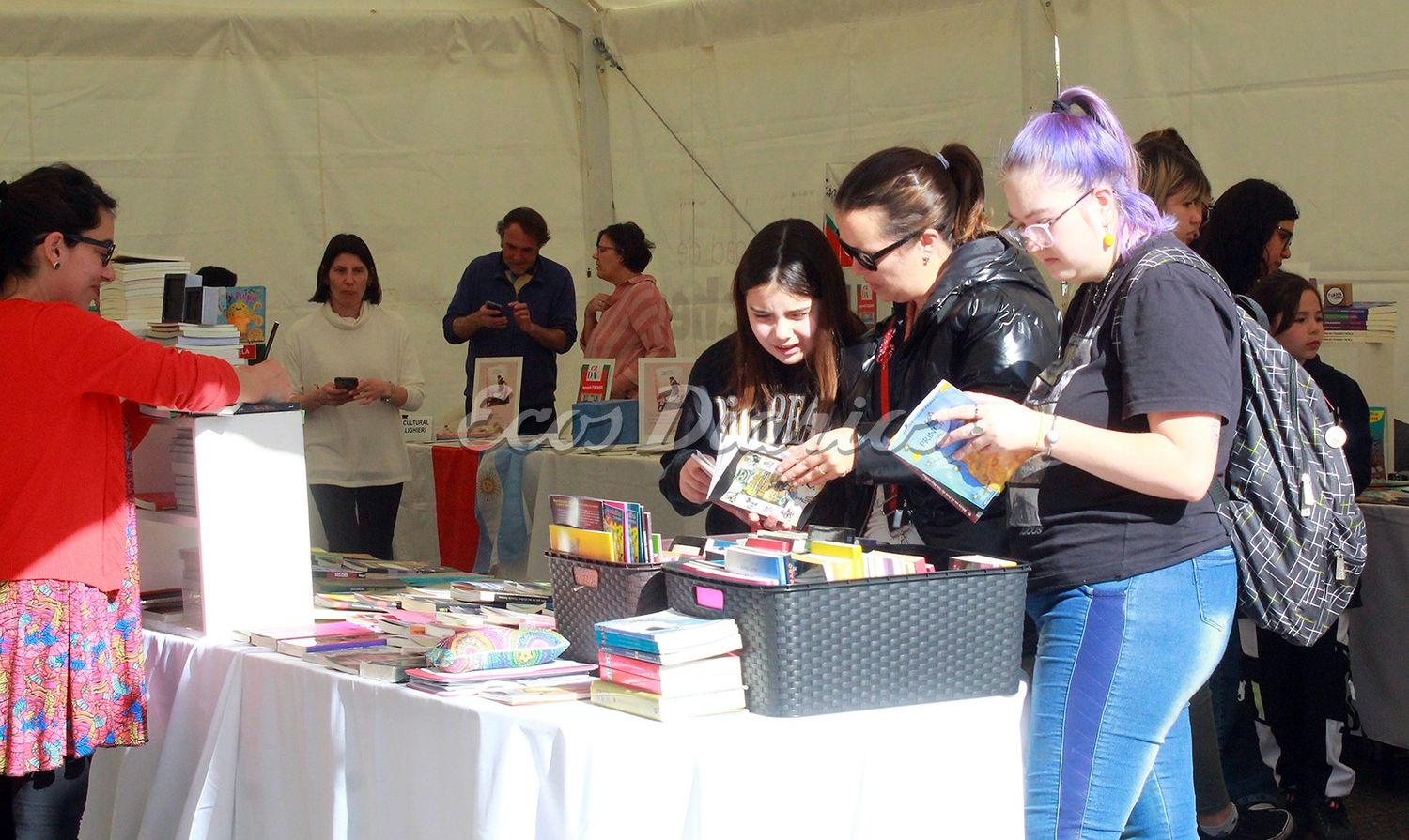 En la Plaza. Habrá actividades variadas vinculadas a la literatura