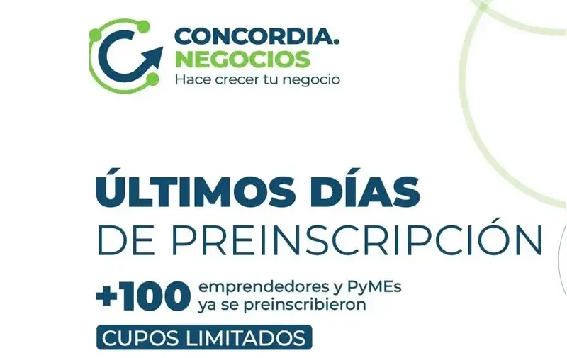 Concordia.negocios amplió el plazo de preinscripción para emprendedores y PYMES