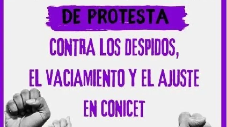 Nueva jornada de protesta de científicos del Conicet en la CGT: denuncian "despidos y vaciamiento"