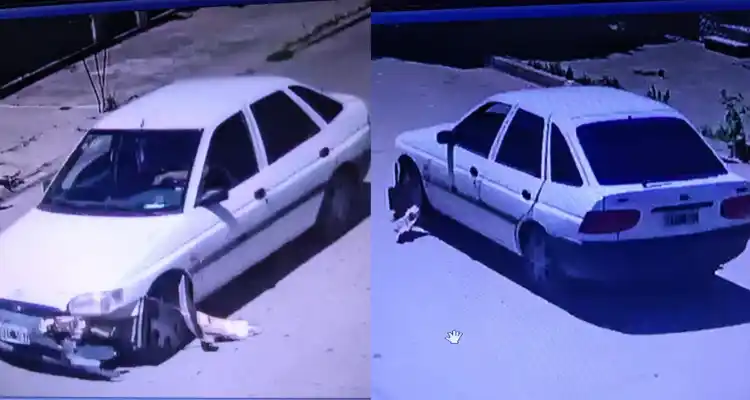 Accidente en Dávila y Belgrano: auto atropelló a dos chicas en moto y huyó