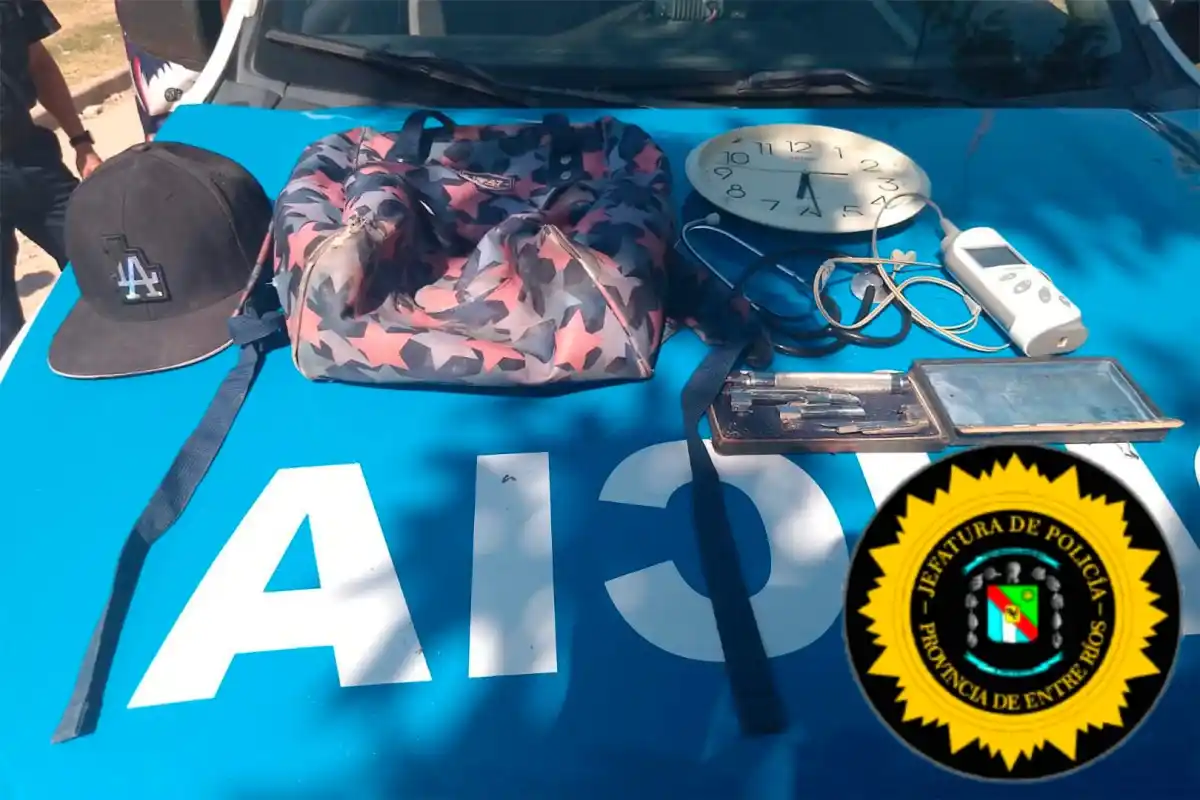 Detienen a un hombre tras robar elementos médicos del Hospital J. J. de Urquiza