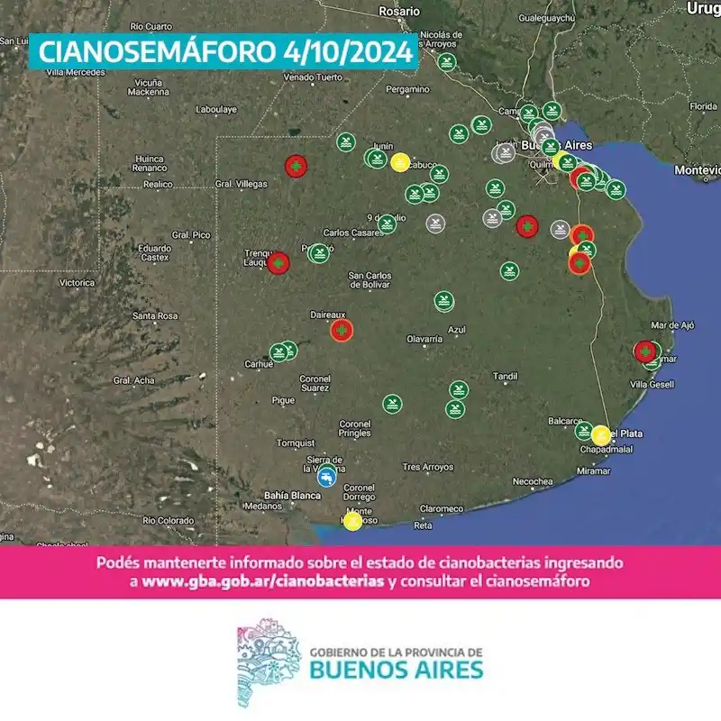 Actualización 4/10: Dos municipios se suman al monitoreo por cianobacterias