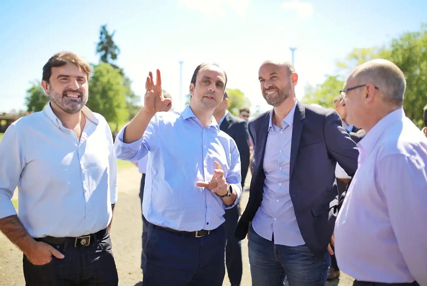 Guillermo Dietrich visitó la ciudad y recorrió obras junto a José Corral