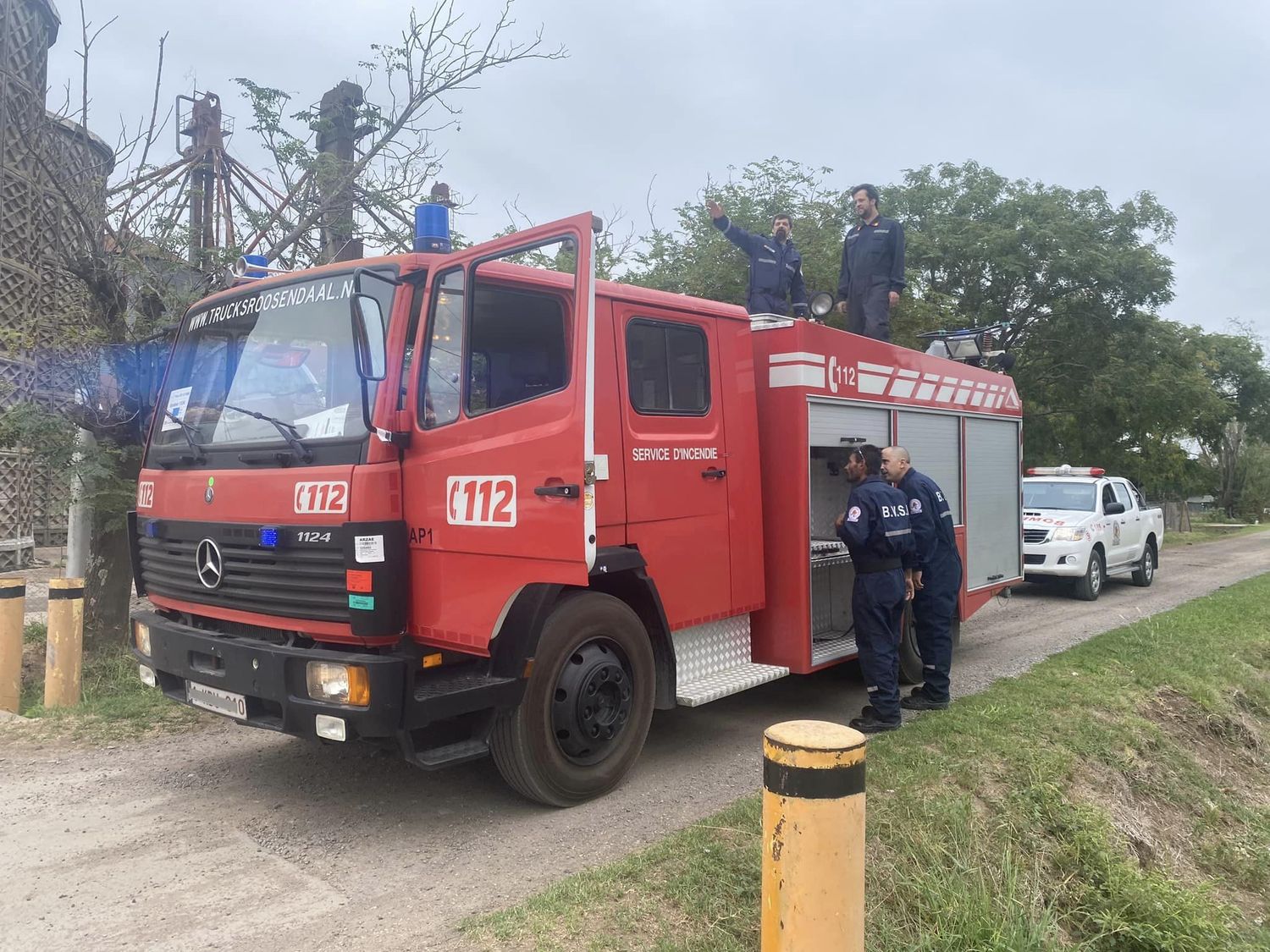 Santa Lucía: suman una autobomba al cuartel de bomberos