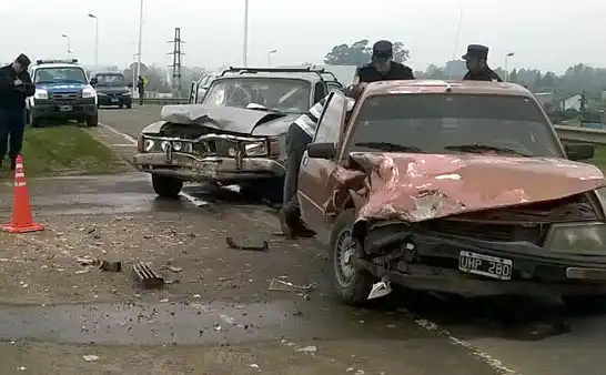 Gualeguaychuense hospitalizado tras choque en la 14