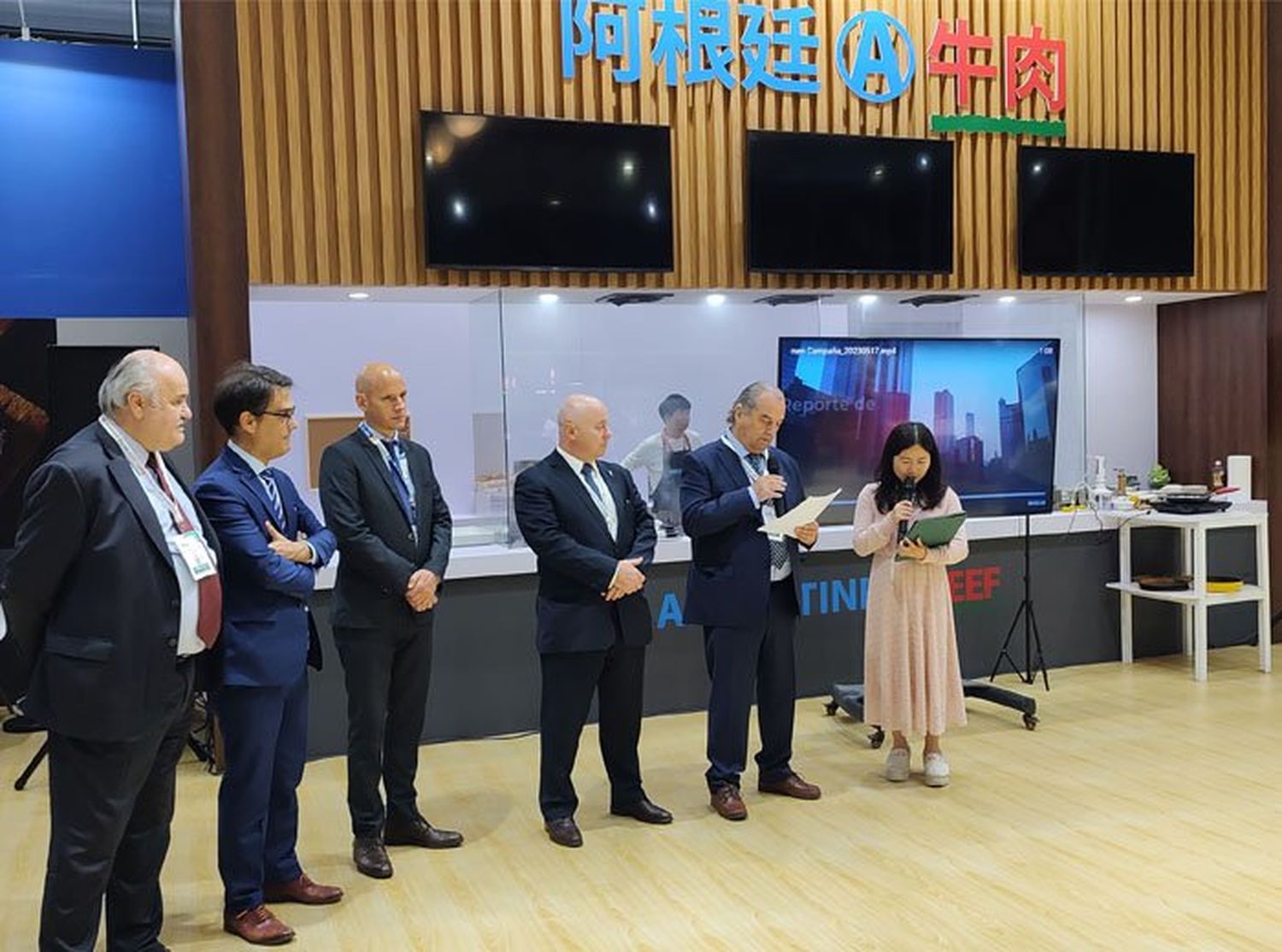 La carne argentina se luce en la exposición SIAL China 2023