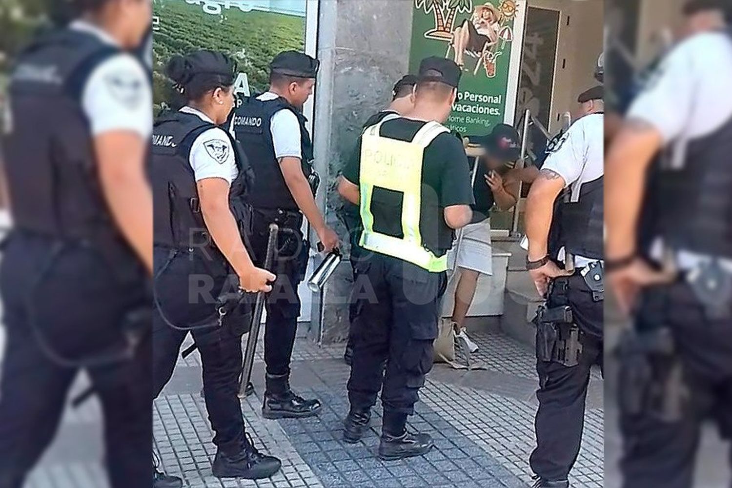 Reapareció el “Rengo G.”: inhalando sustancias atacó al personal policial en pleno centro