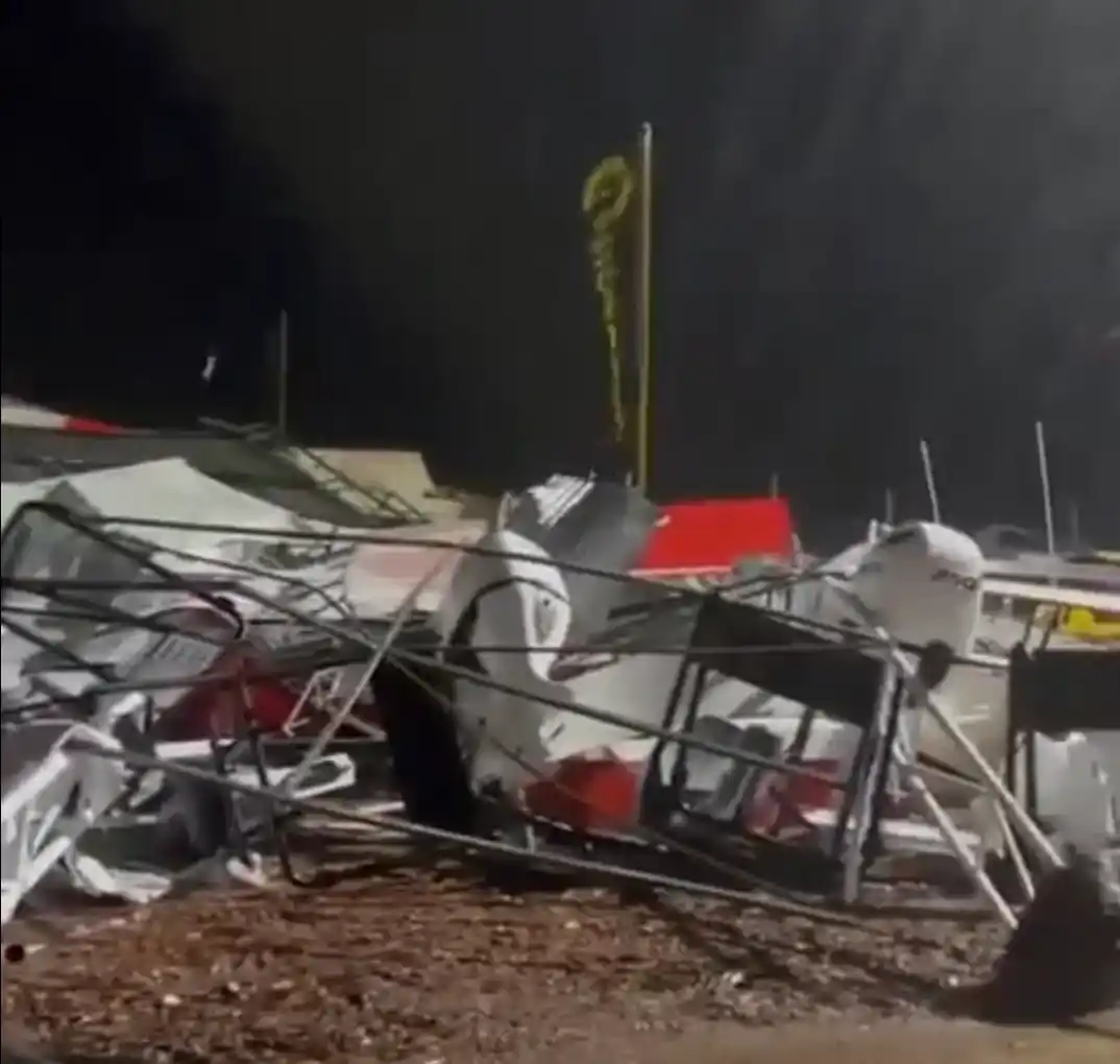 Importantes destrozos en el predio de la Expoagro.