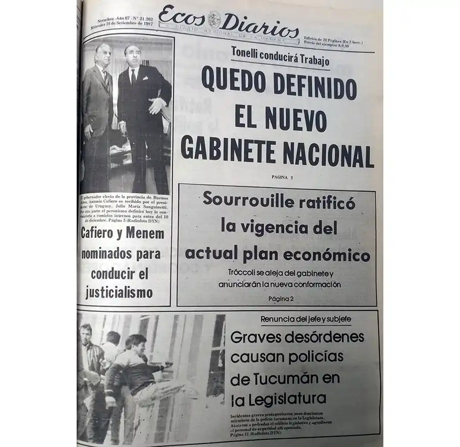Miércoles 16 de septiembre de 1987