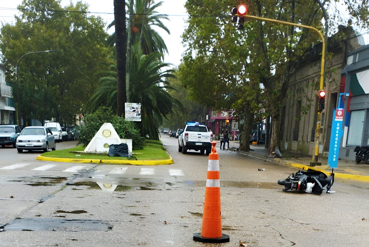 El accidente ocurrió este sábado por la mañana.
